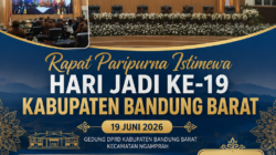Rapat Paripurna Hari Jadi ke-19 Kabupaten Bandung Barat Berlangsung Khidmat