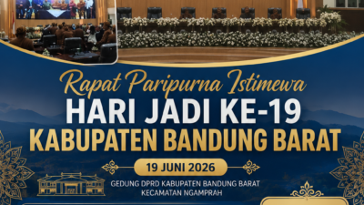 Rapat Paripurna Hari Jadi ke-19 Kabupaten Bandung Barat Berlangsung Khidmat