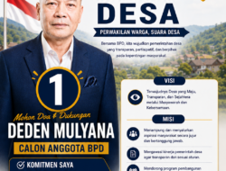 Deden Mulyana Terpilih sebagai Anggota BPD Desa Ciburuy Periode 2026–2034 dari Dusun IV